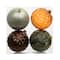 Assorted 4.7" Gold & Black Textured Shatterproof Ball Ornaments, 4pc. by Ashland®
